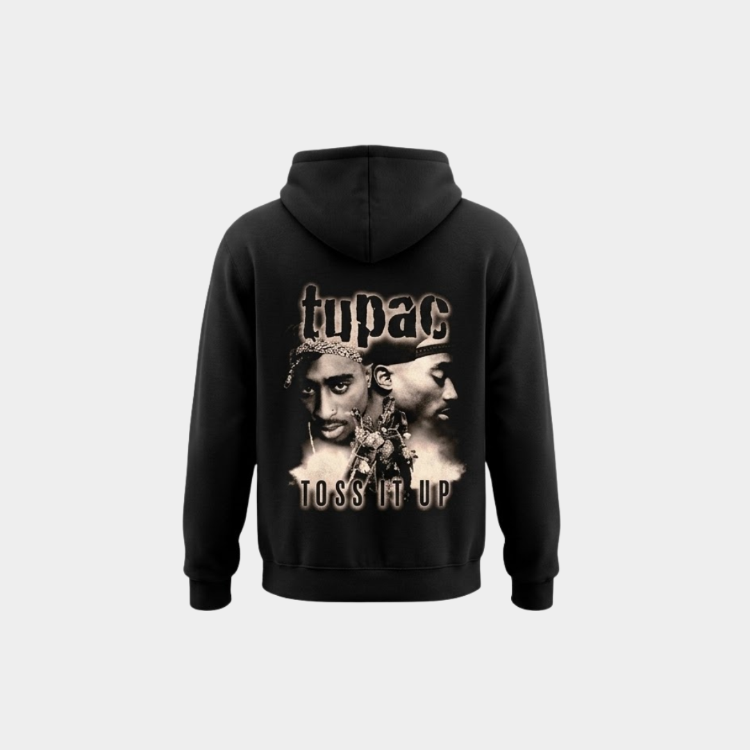 Moletom 2Pac Toss It Up Preto