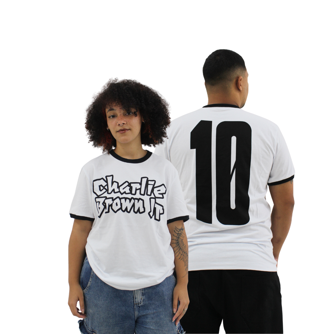 Camiseta Charlie Brown Jr Ringer Santos