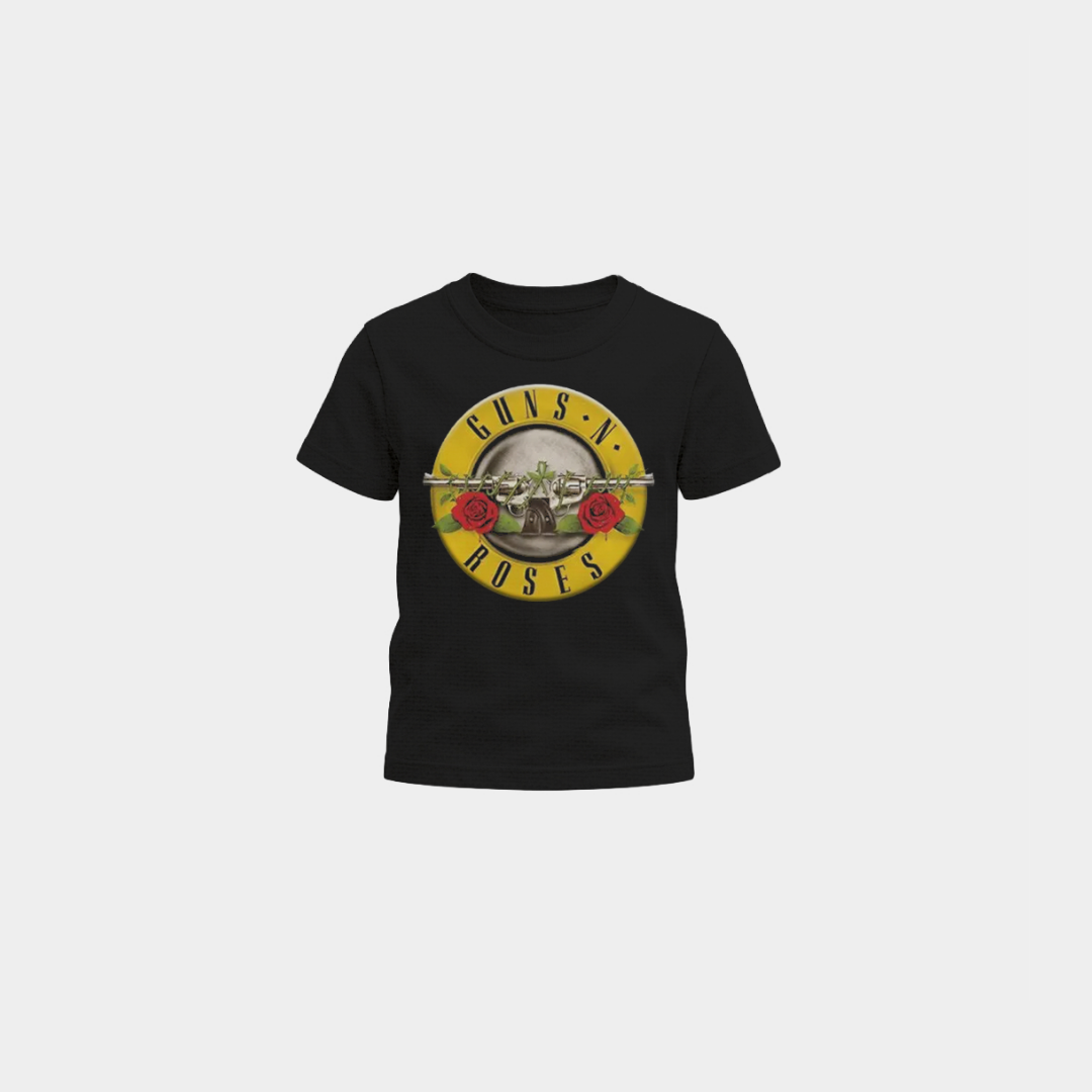 Camiseta Infantil Guns N' Roses Yellow Bullet