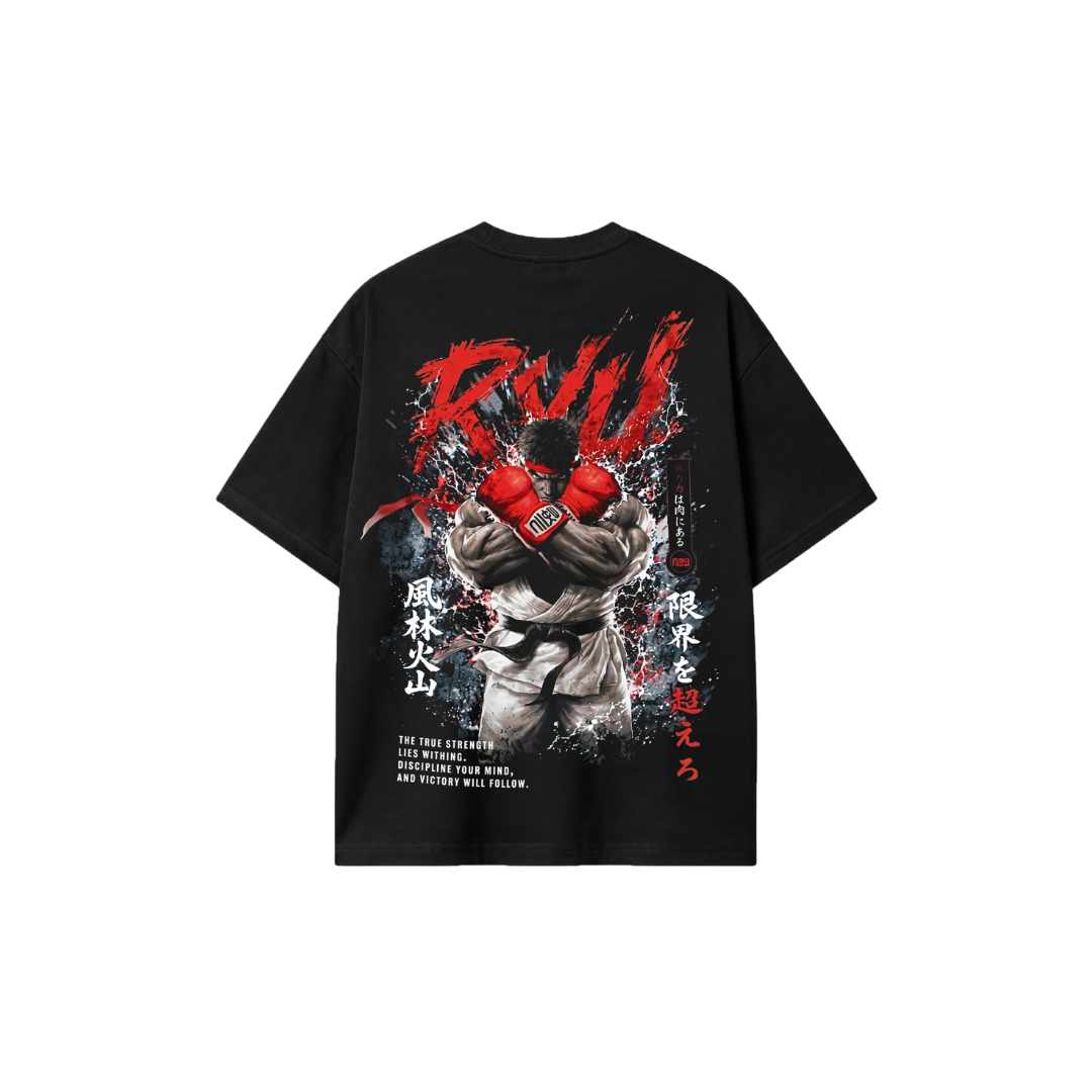 Camiseta Oversized Street Fighter Ryu