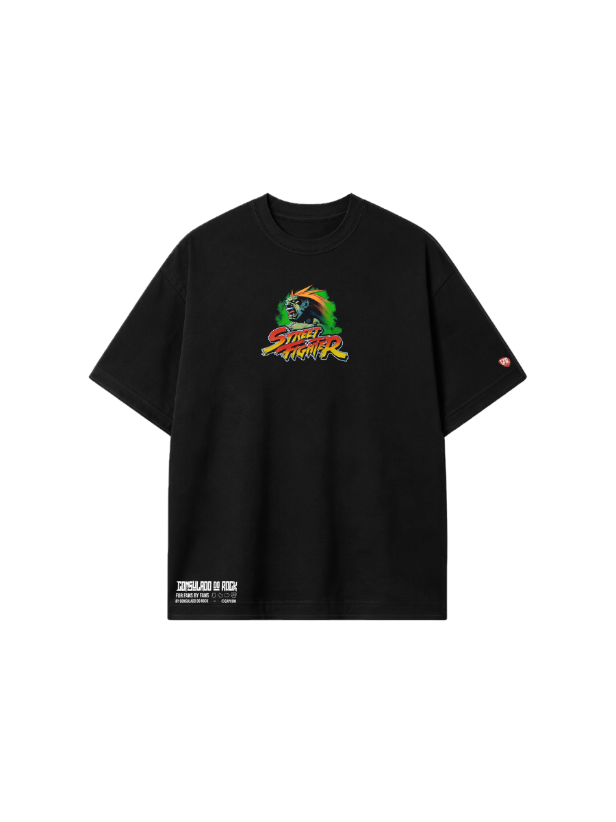 Camiseta Oversized Street Fighter Blanka