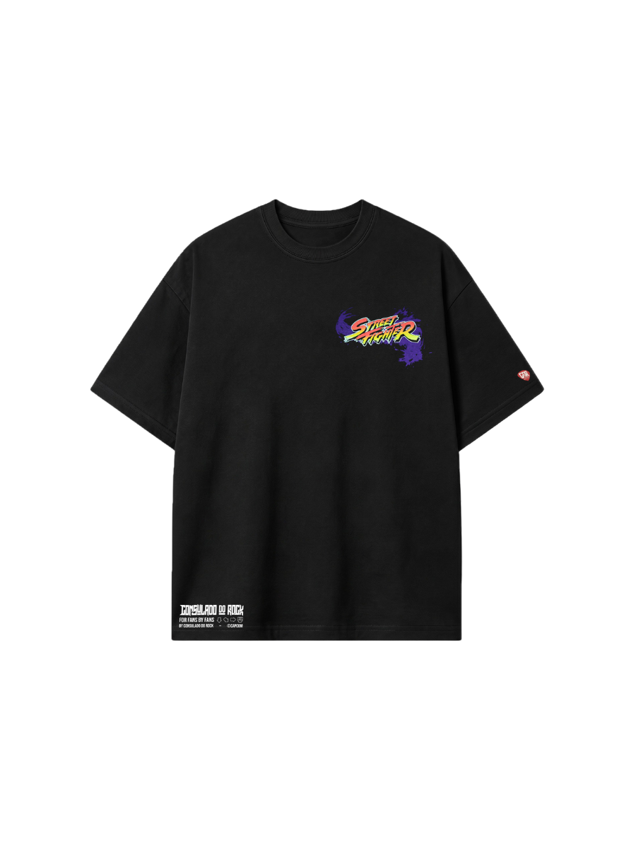 Camiseta Oversized Street Fighter M. Bison