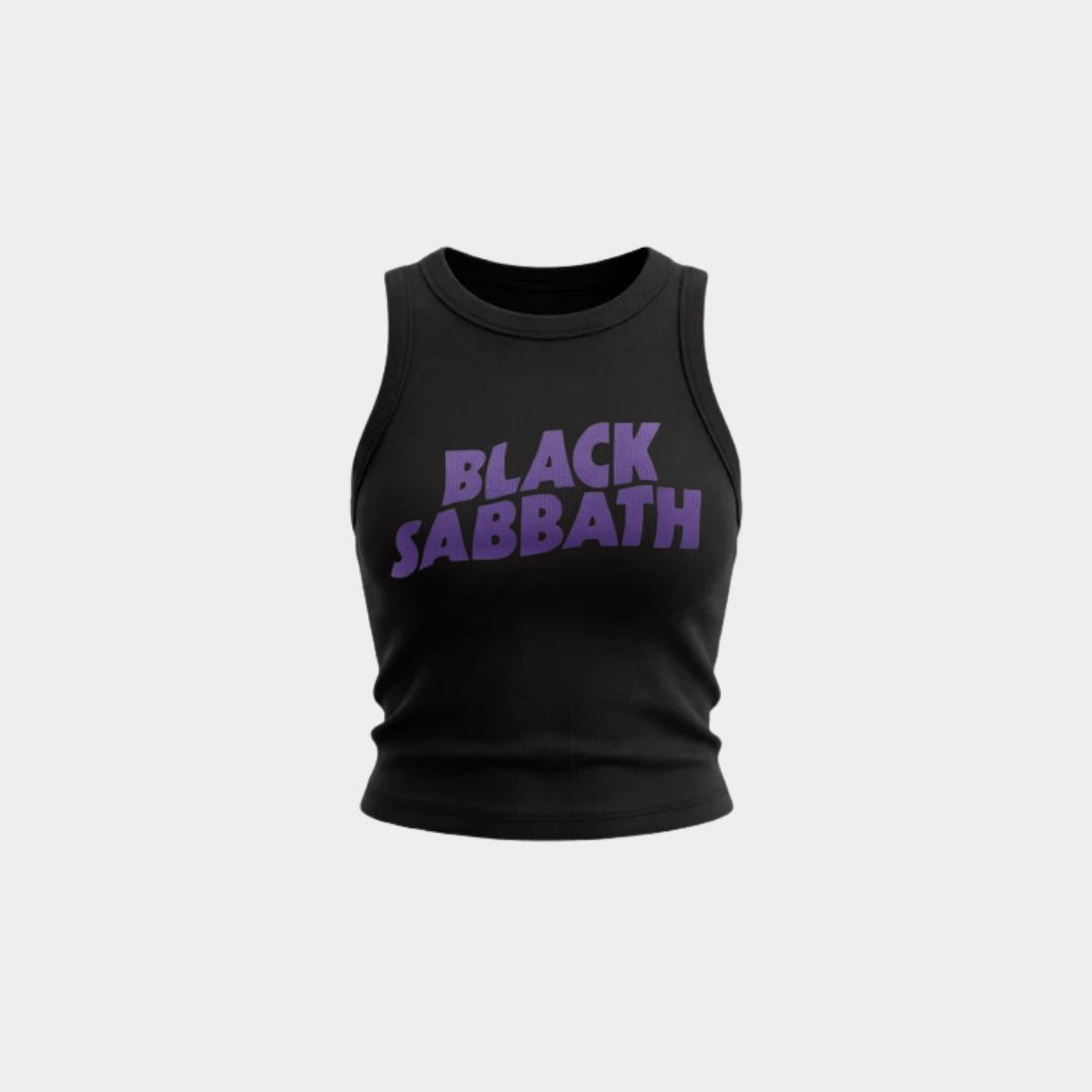 Regata Feminina Black Sabbath Logo Roxa