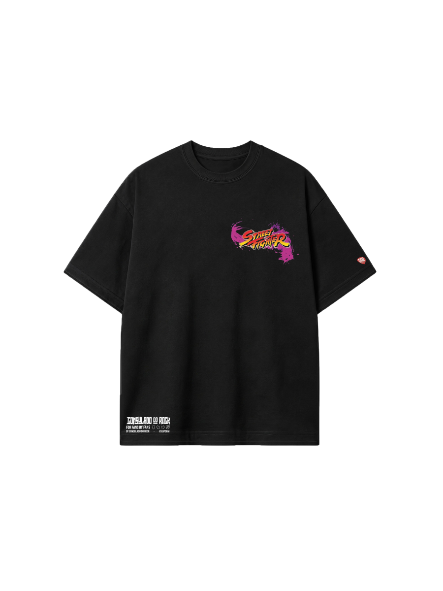 Camiseta Oversized Street Fighter Juri