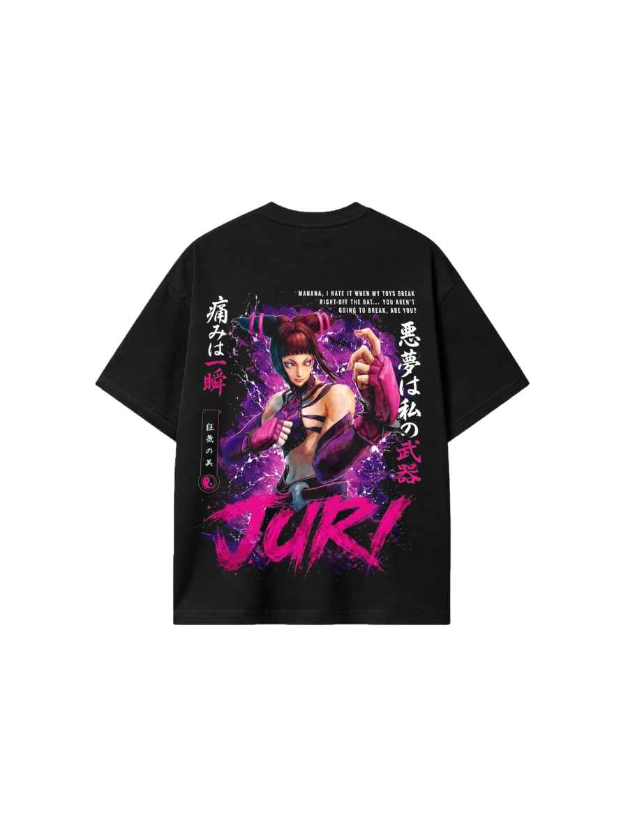 Camiseta Oversized Street Fighter Juri