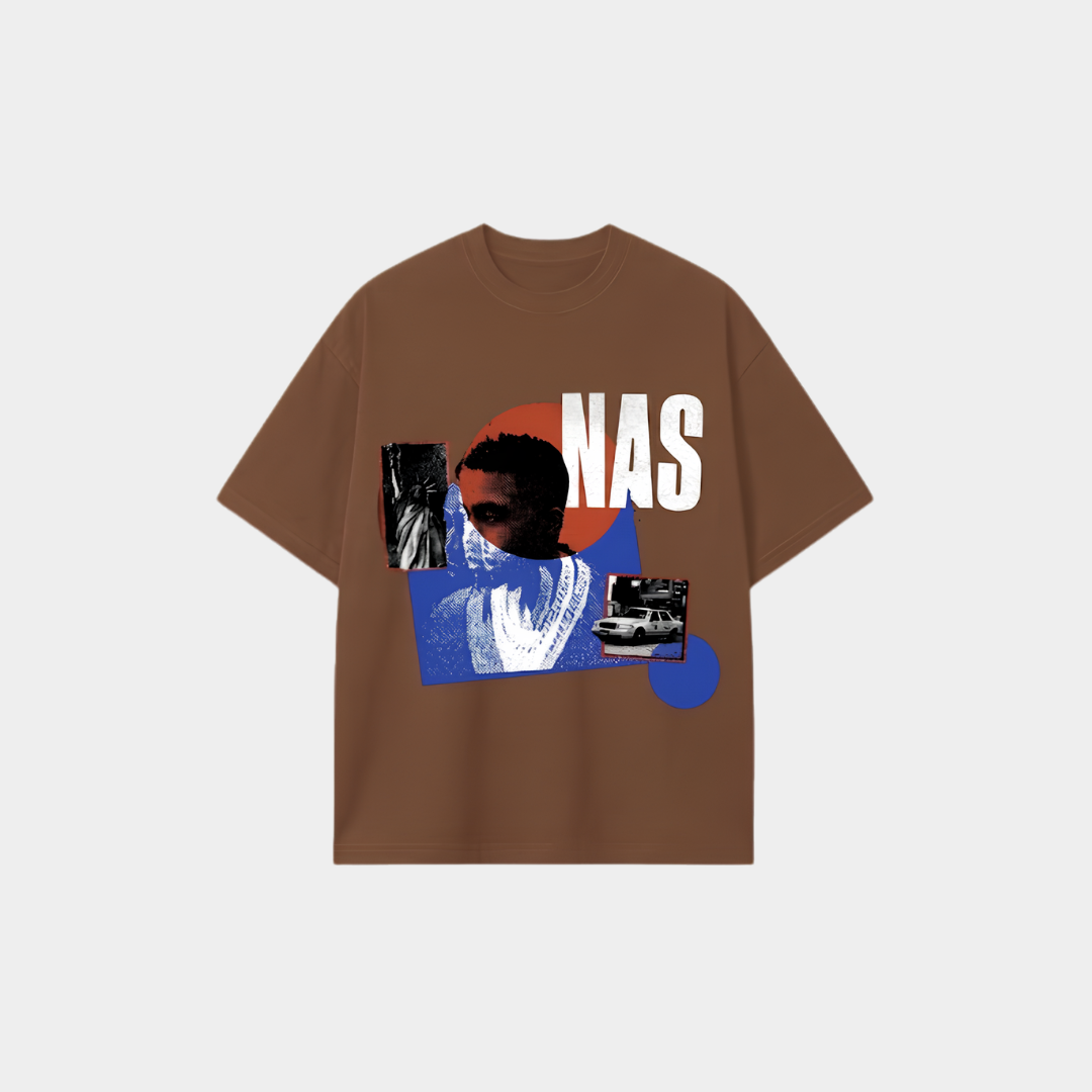 Camiseta Nas King's Disease Trilogy Marrom