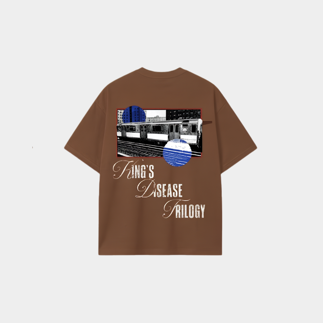Camiseta Nas King's Disease Trilogy Marrom