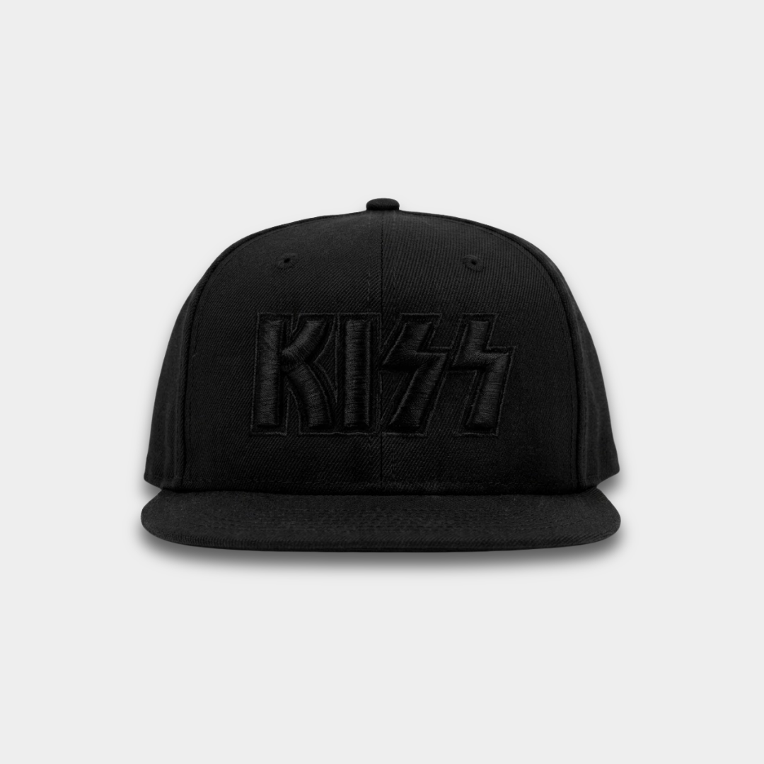 Boné Kiss Logo Aba Reta Preto