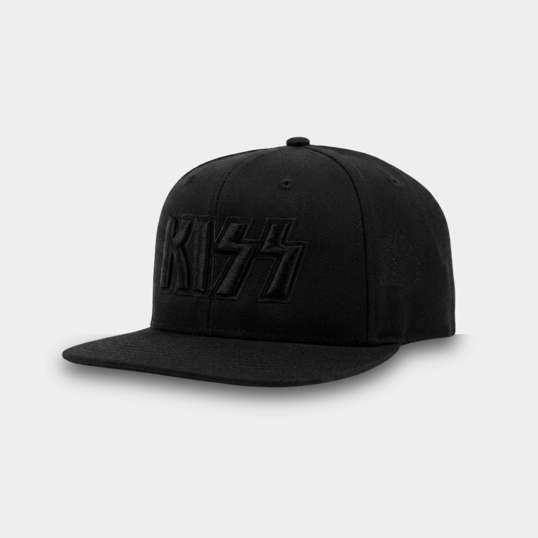 Boné Kiss Logo Aba Reta Preto