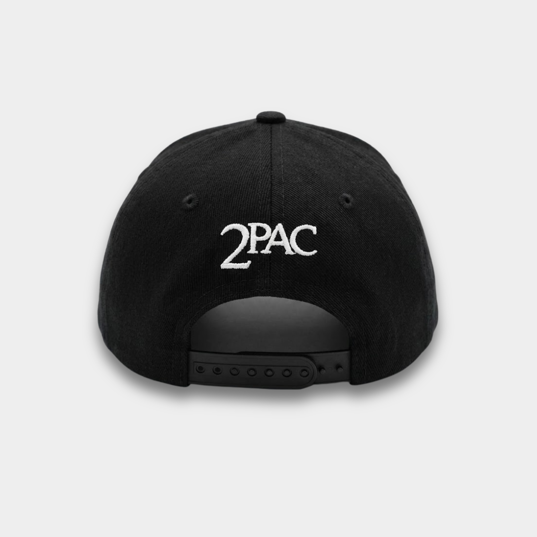 Boné 2Pac Gothic Cross Aba Reta Preto