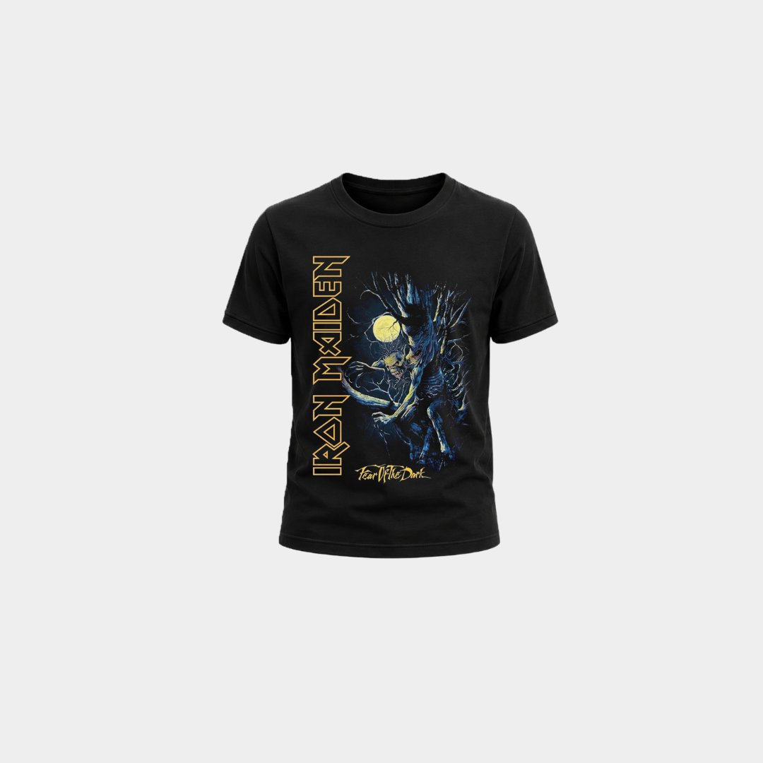 Camiseta Infantil Iron Maiden Fear of the Dark
