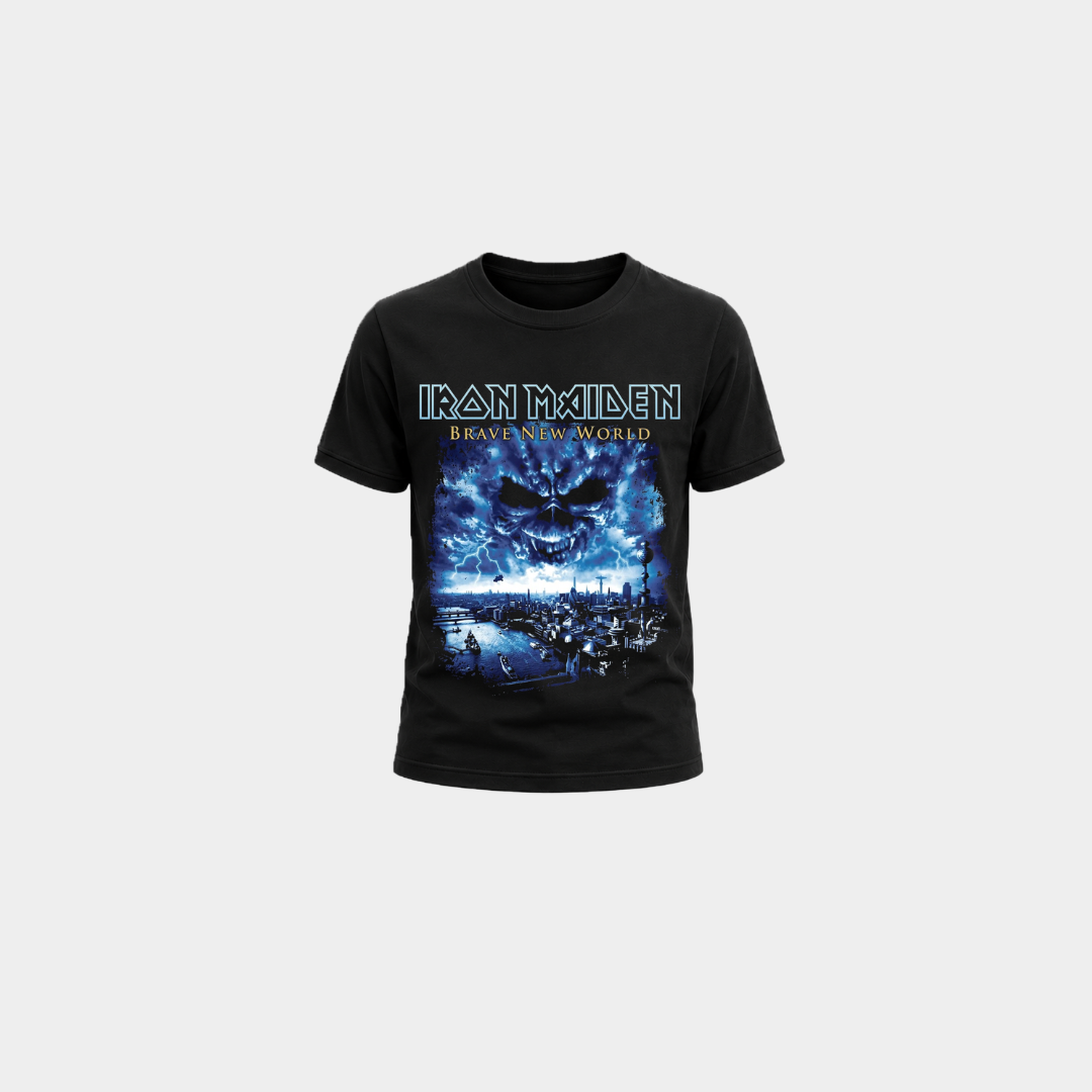 Camiseta Infantil Iron Maiden Brave New World