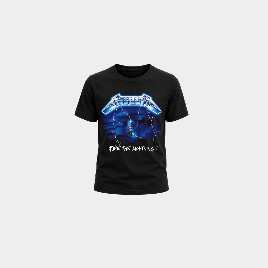 Camiseta Infantil Metallica Ride the Lightning