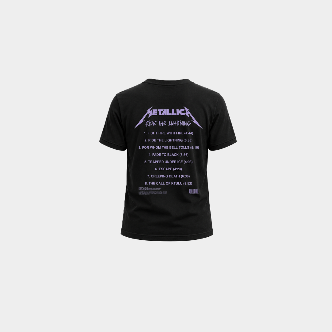 Camiseta Infantil Metallica Ride the Lightning