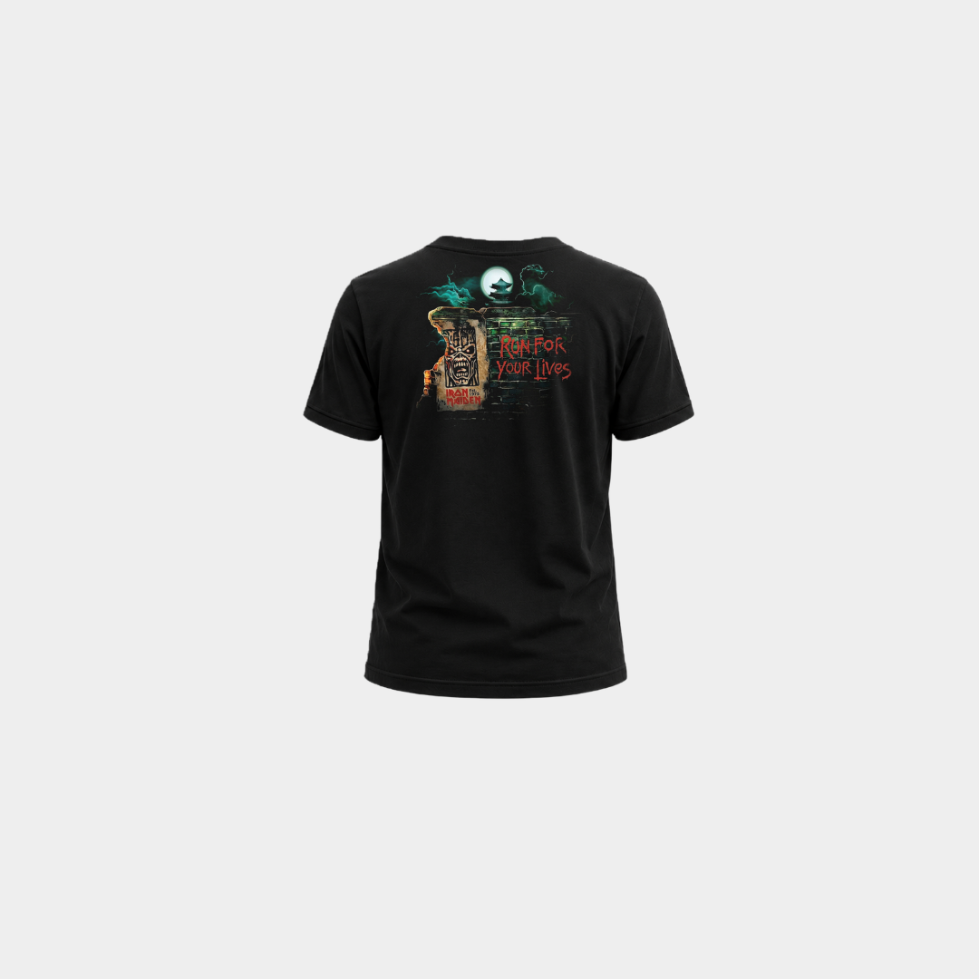 Camiseta Infantil Iron Maiden Run For Your Lives