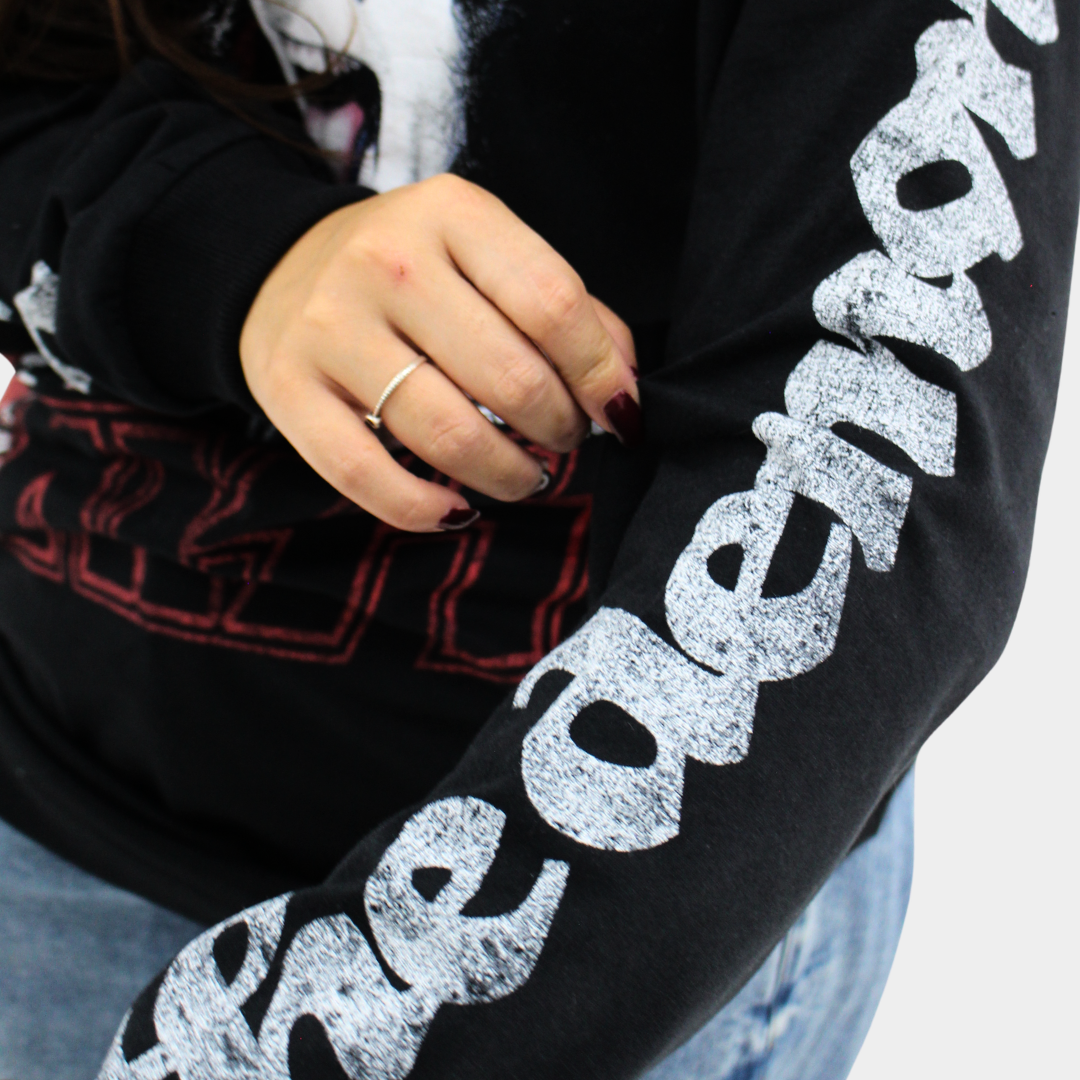 Camiseta Manga Longa KISS The Demon Preta