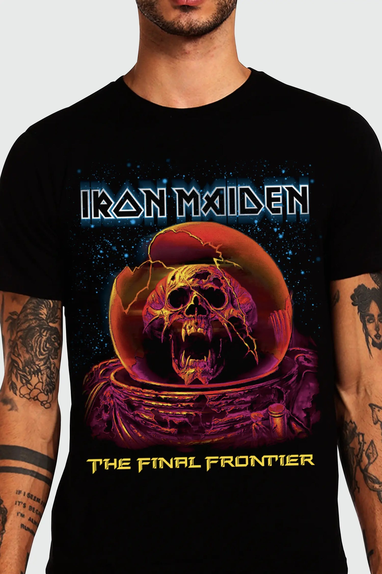 Camiseta Manga Curta Iron Maiden The Final Frontier ll