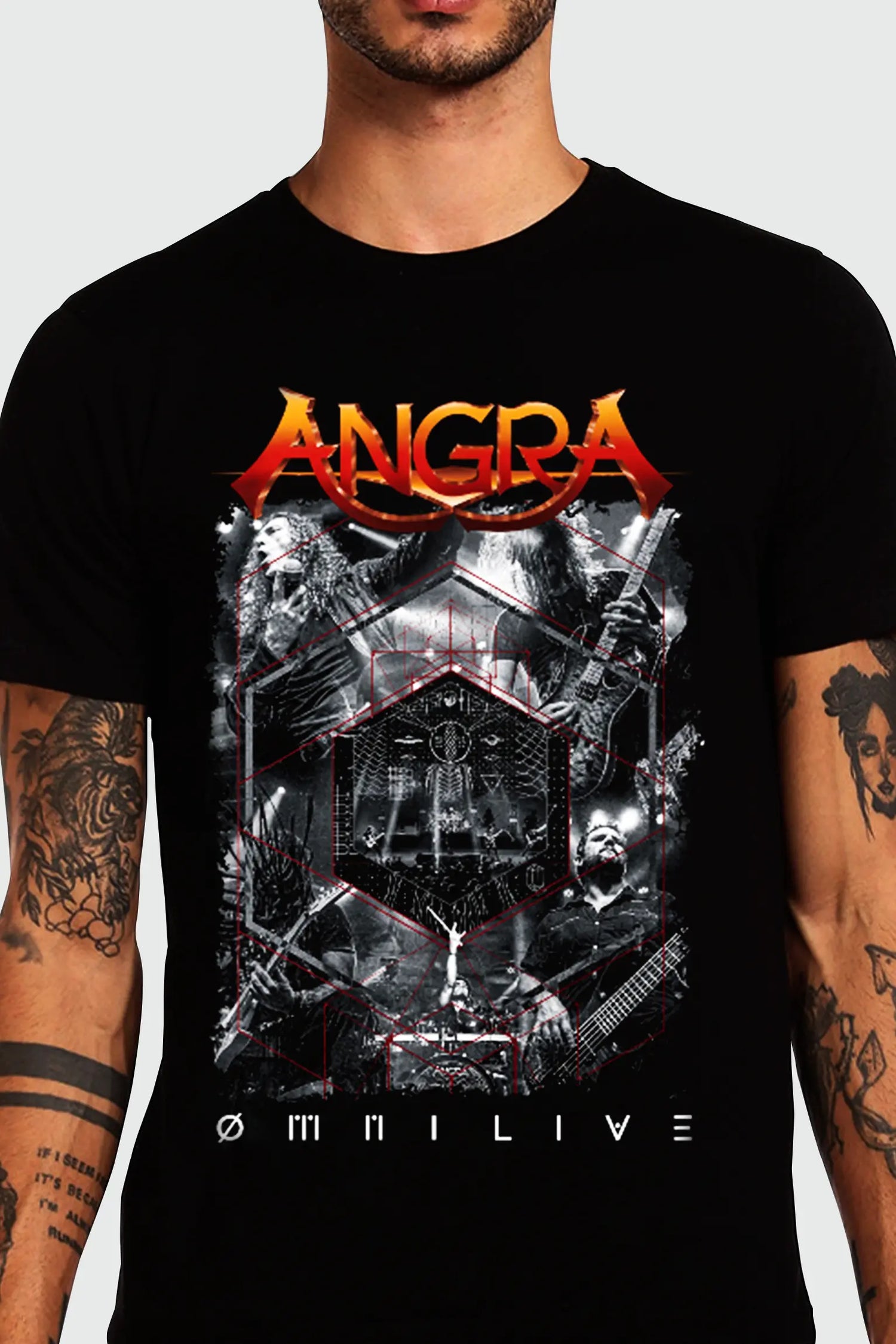 Camiseta Manga Curta Angra Omni Live