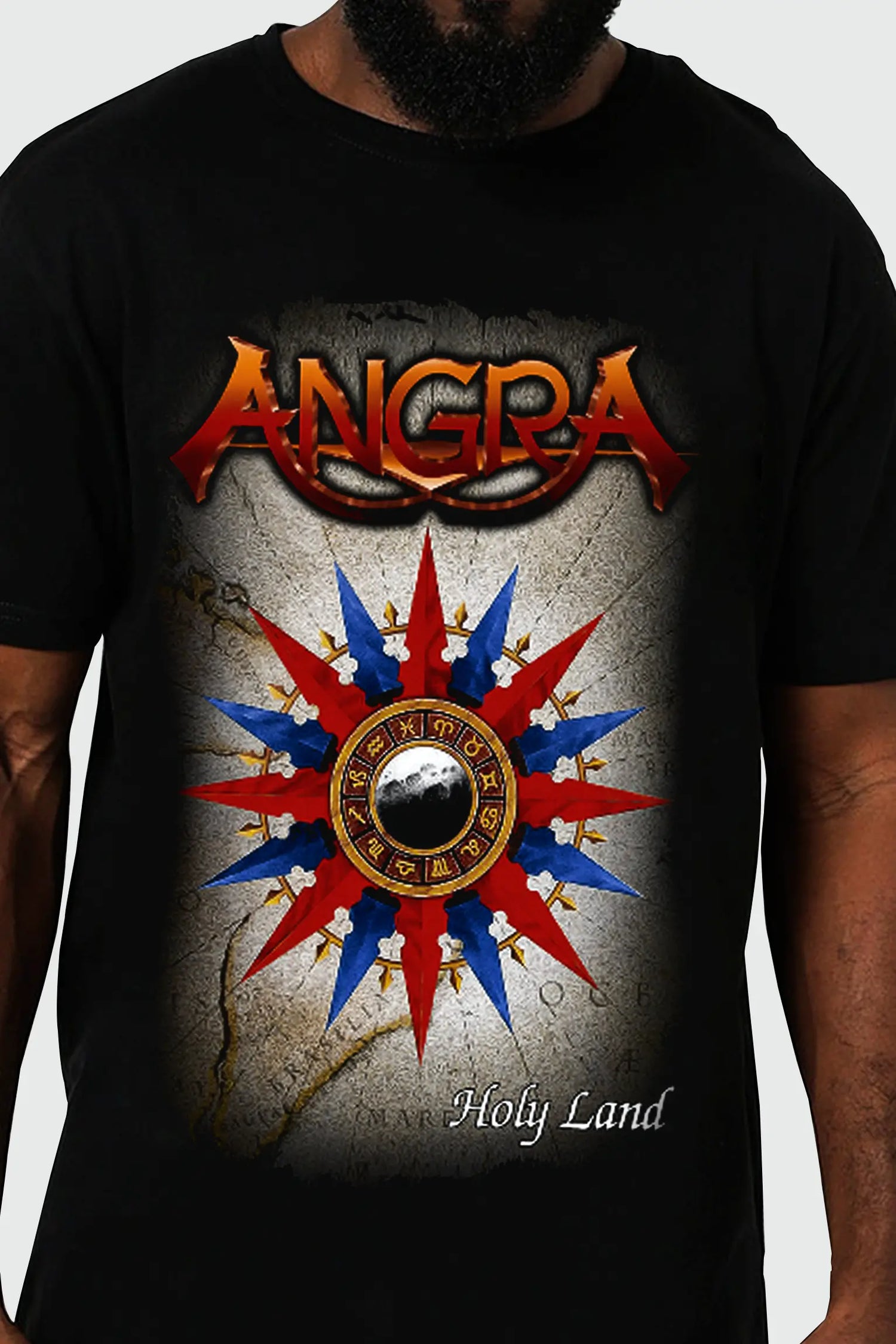 Camiseta Manga Curta Angra Holy Land