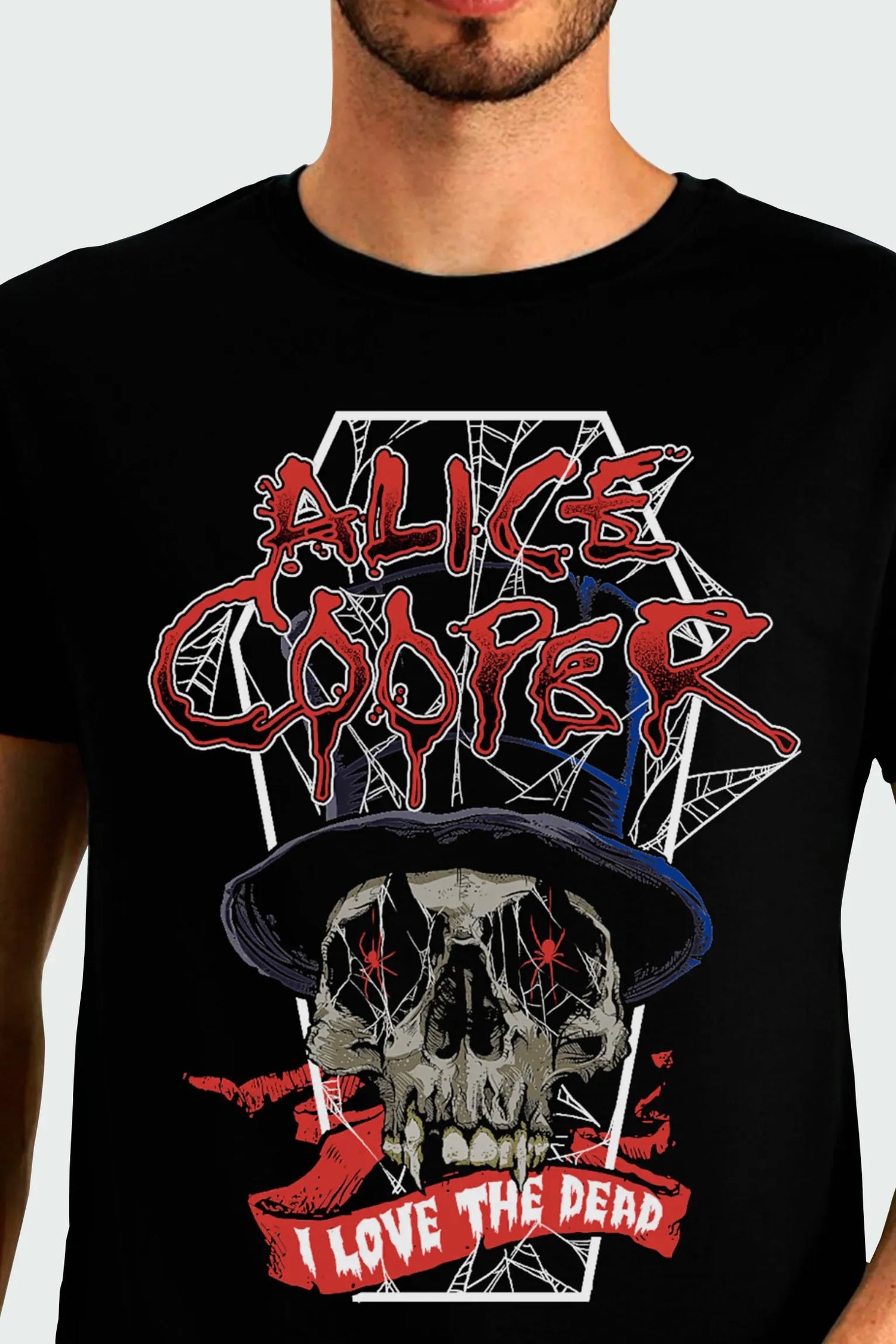 Camiseta Manga Curta Alice Cooper I Love The Dead