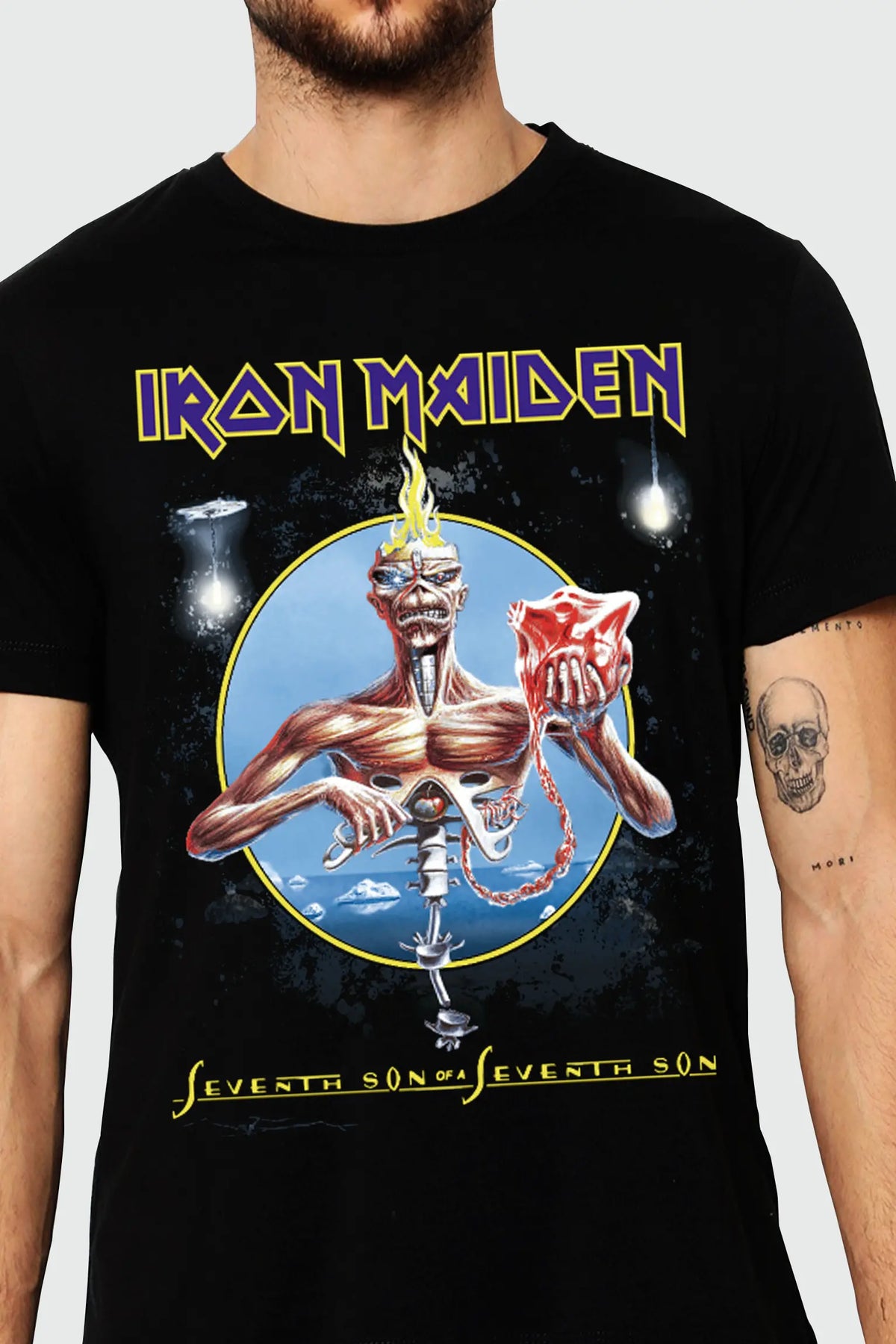 Camiseta Manga Curta Iron Maiden Seventh Son Of A Seventh Son I Camiseta Manga Curta Iron Maiden Seventh Son Of A Seventh Son I