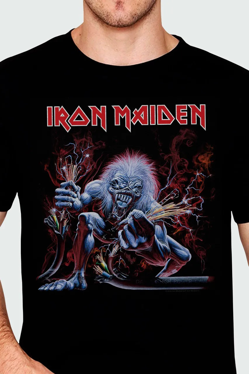 Camiseta Manga Curta Iron Maiden Static