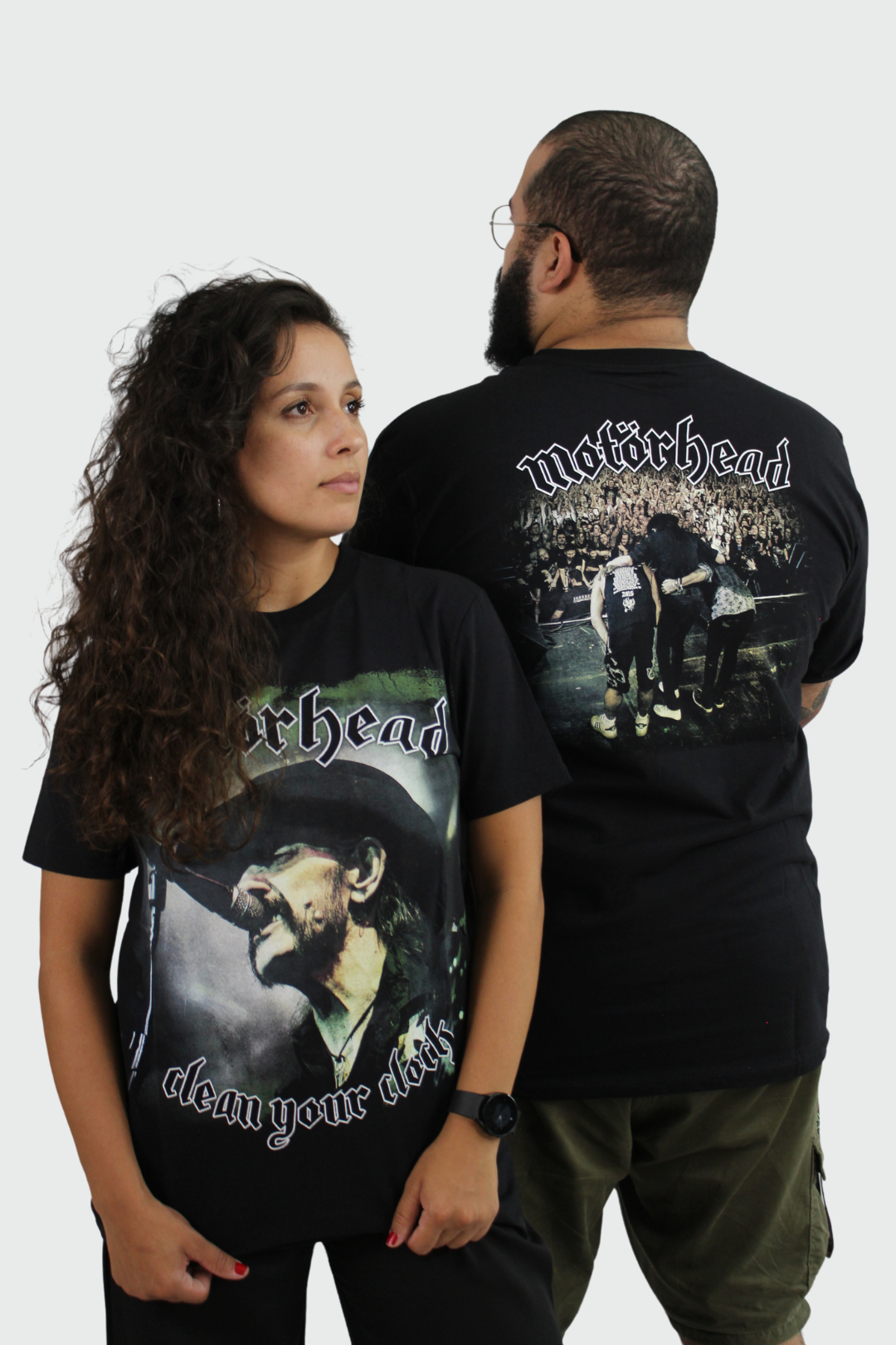 Camiseta Manga Curta Motörhead Lemmy Clock