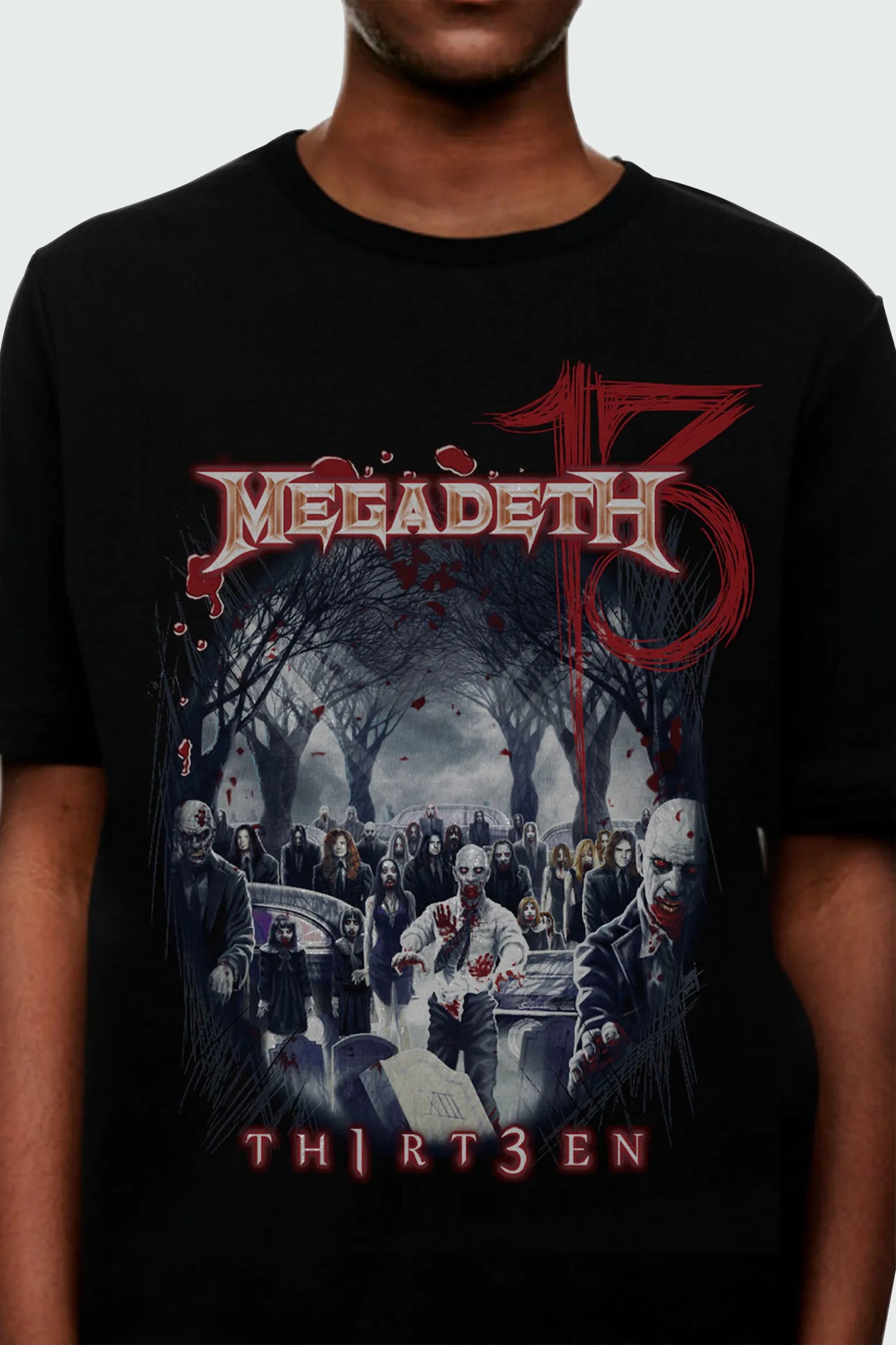 Camiseta Manga Curta Megadeth Zombie Thirteen