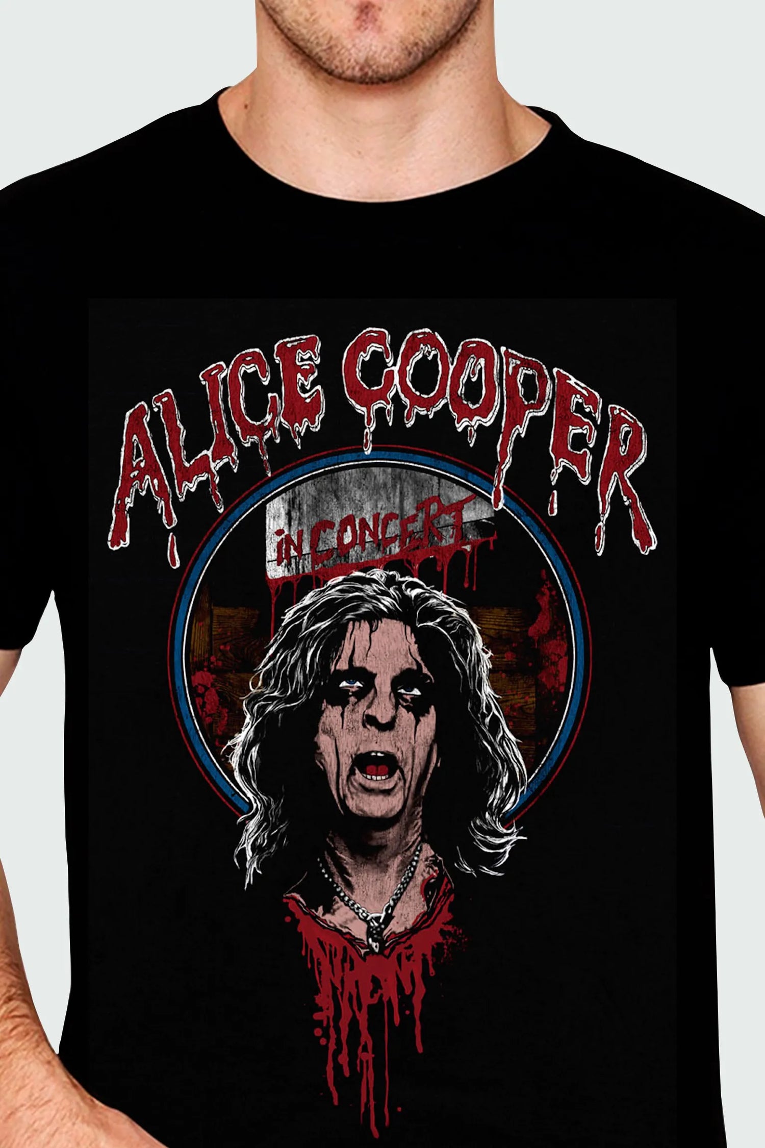 Camiseta Manga Curta Alice Cooper Concert