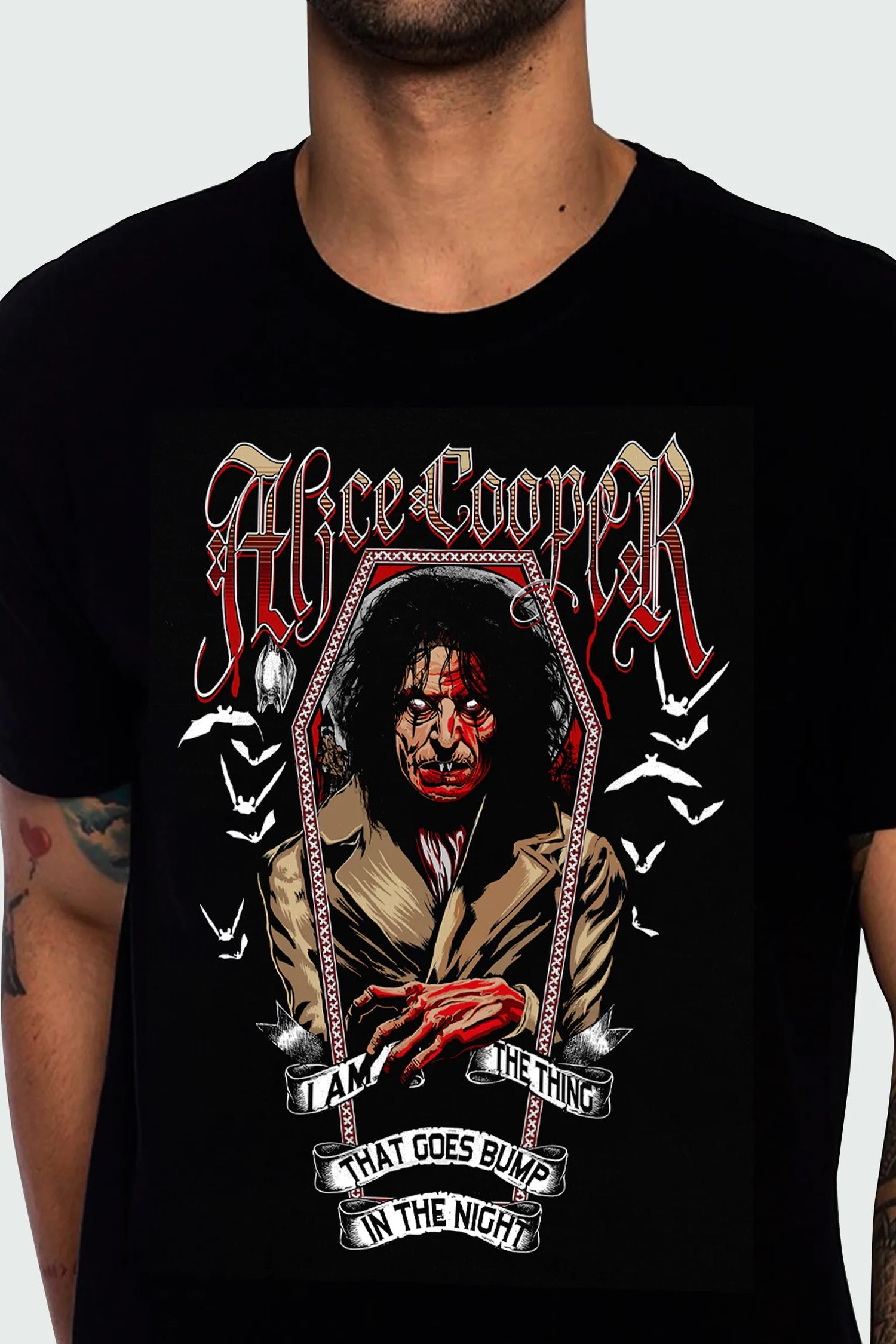 Camiseta Manga Curta Alice Cooper Art To Match