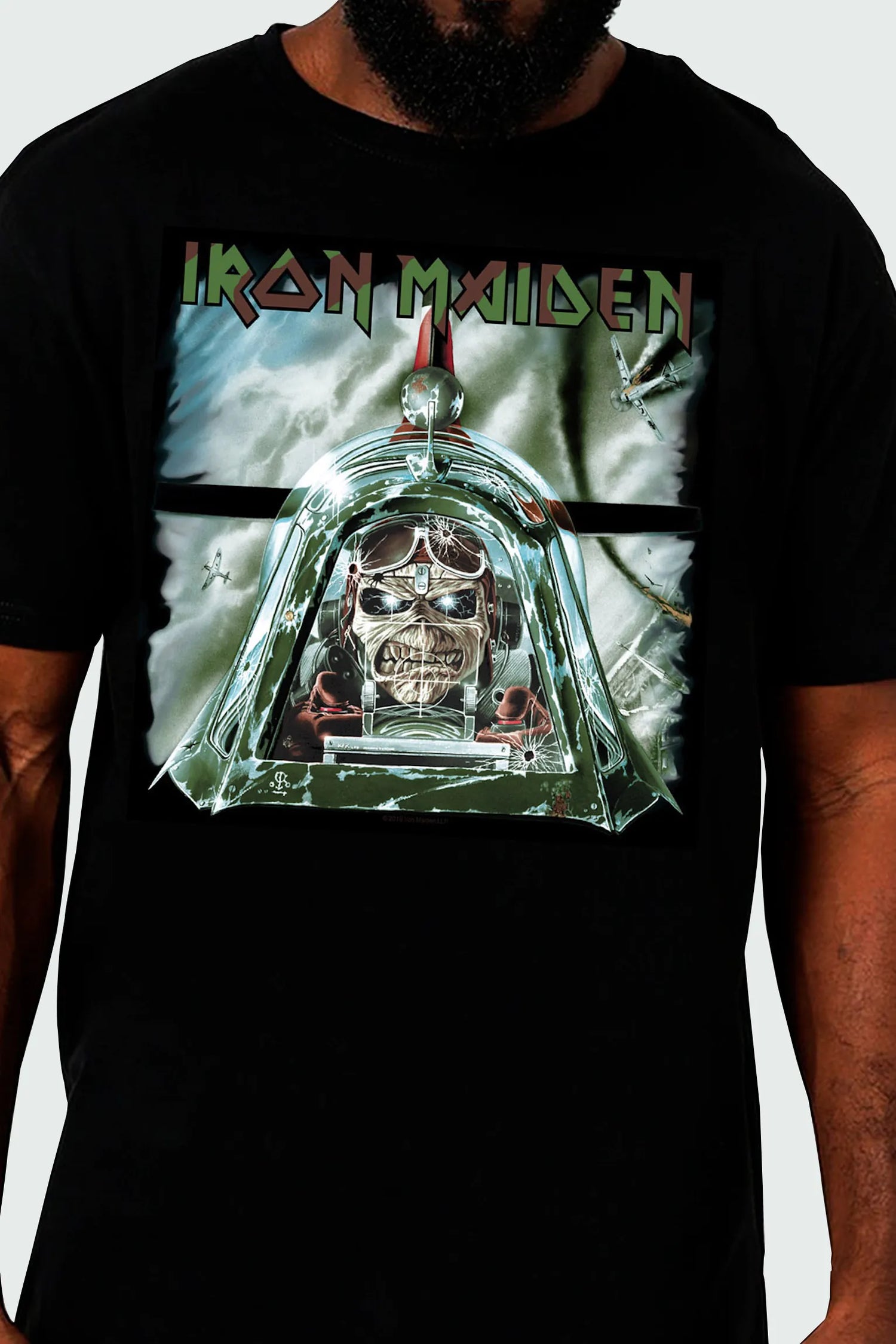 Camiseta Manga Curta Iron Maiden AcesHigh