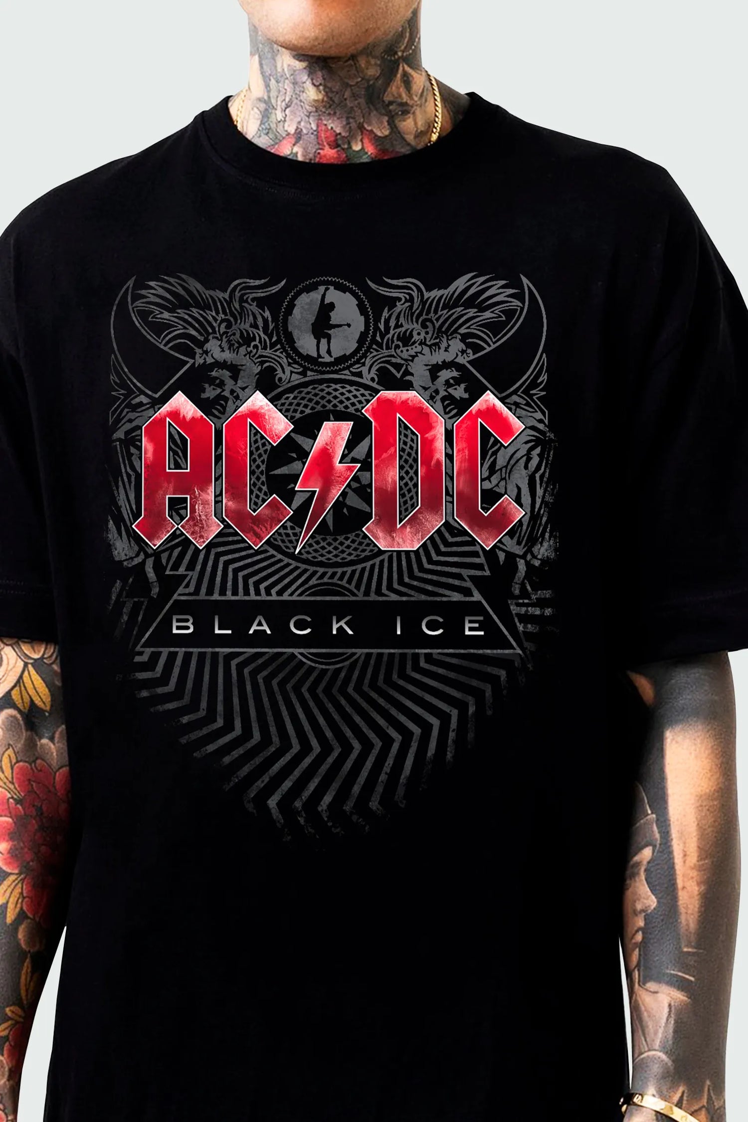 Camiseta Manga Curta AC/DC Black Ice