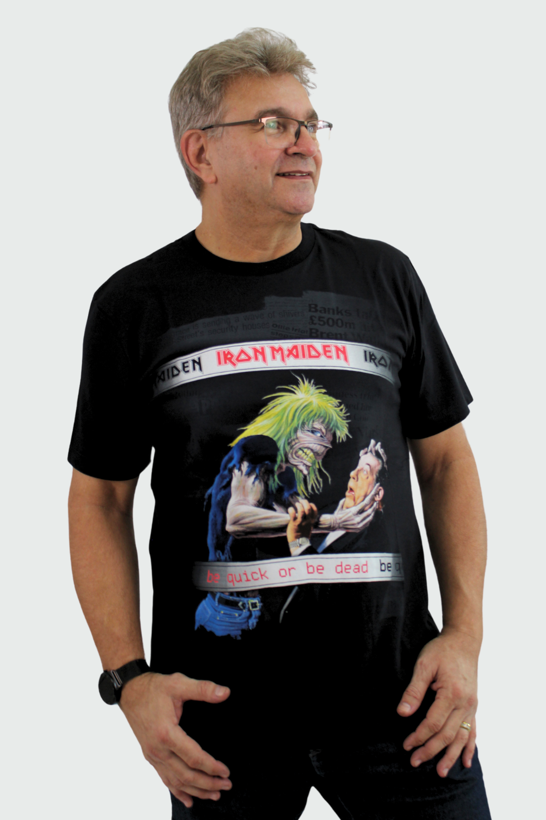 Camiseta Manga Curta Iron Maiden Be Quick Or Be Dead