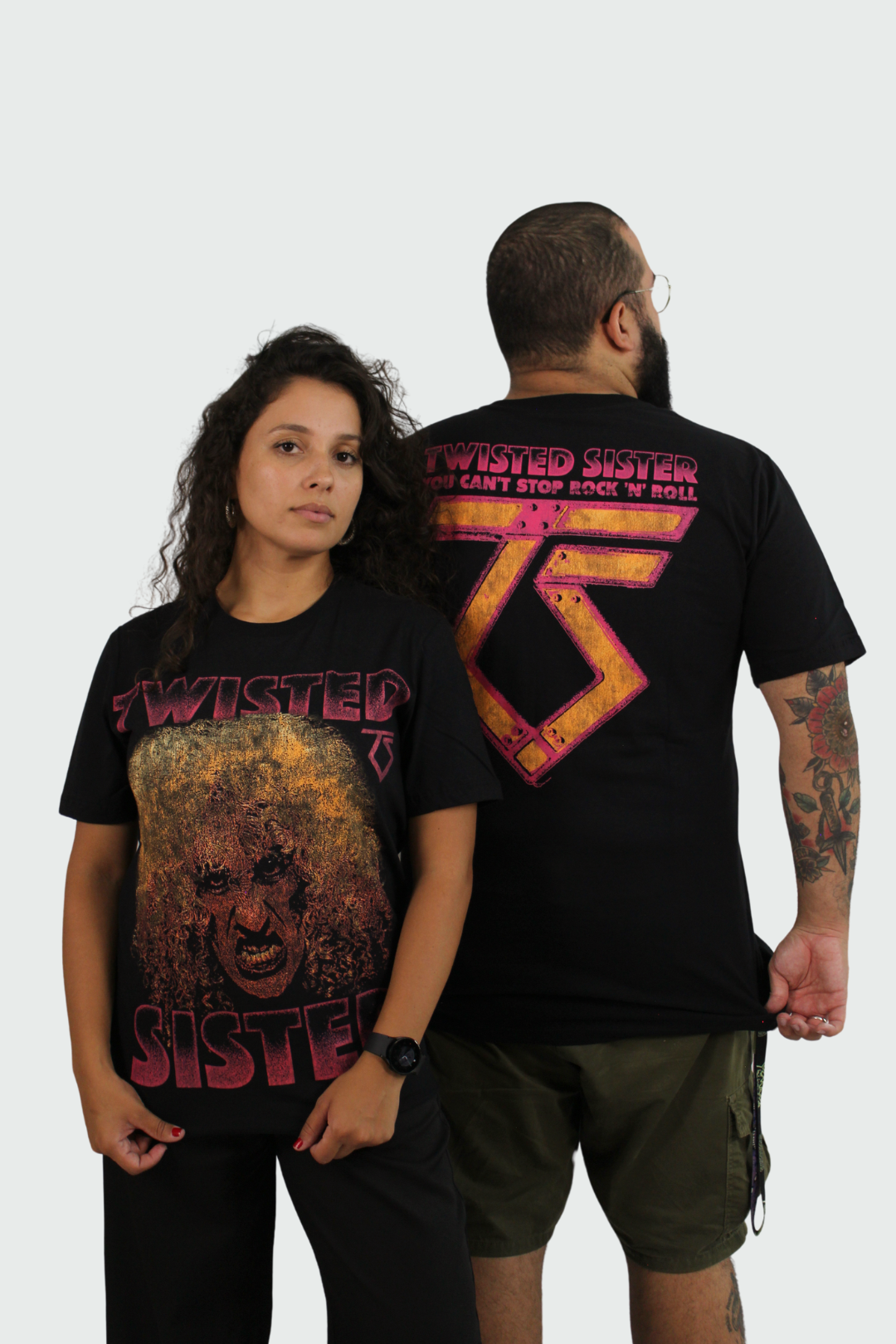 Camiseta Manga Curta Twisted Sister You Can't Stop Rock 'N' Roll