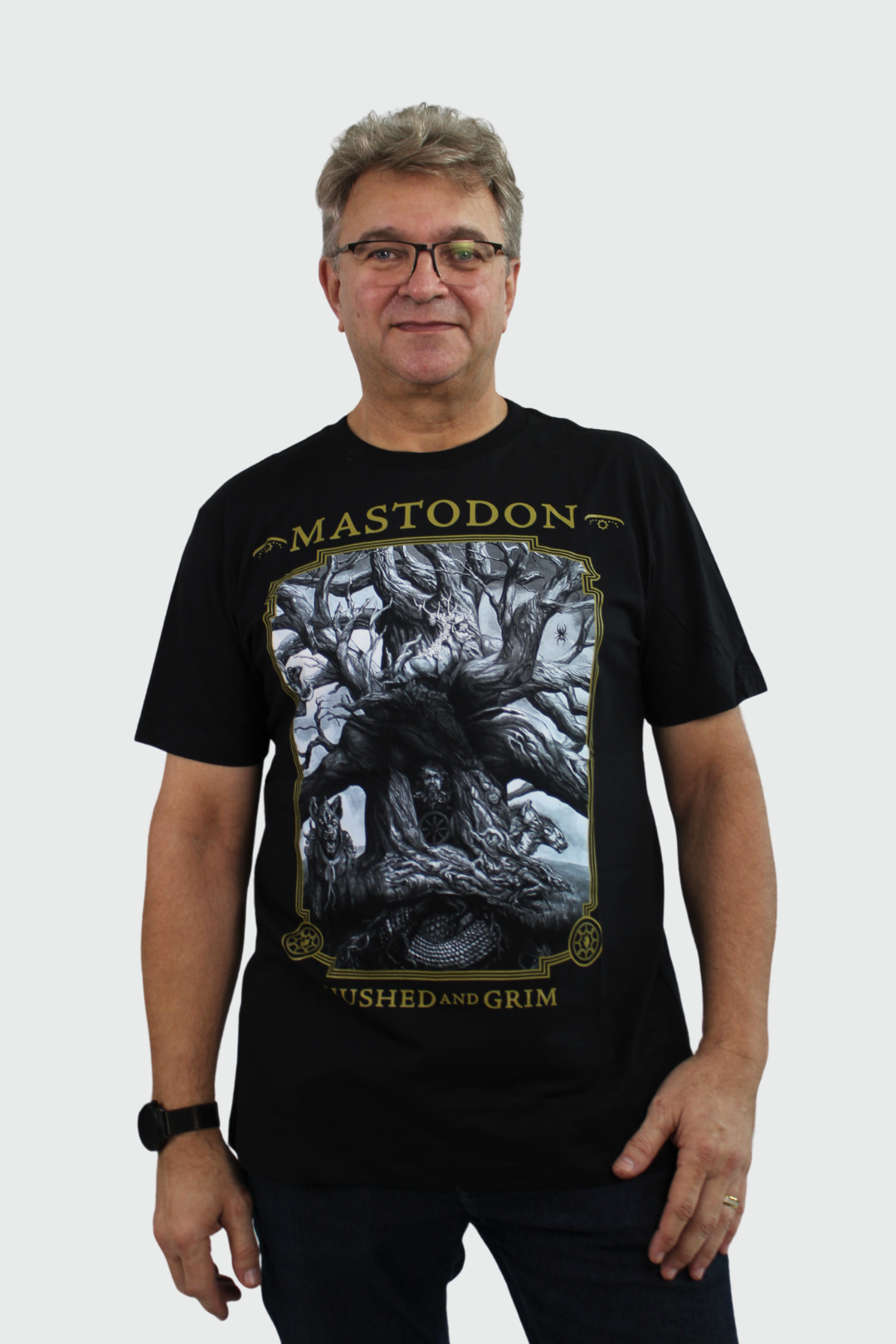 Camiseta Manga Curta Mastodon Hushed and Grim