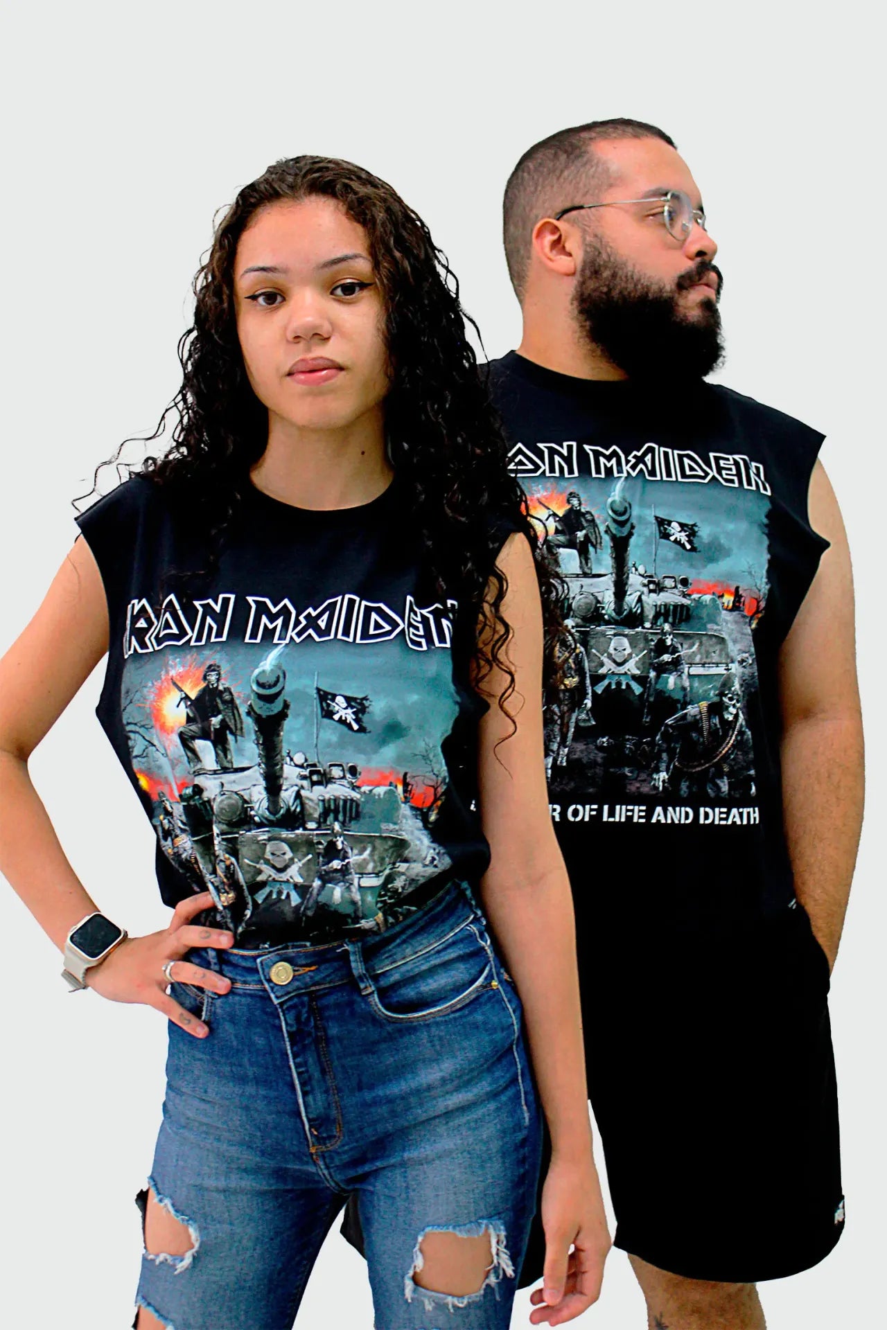 Camiseta Regata Slim Iron Maiden A Matter of Life And Death