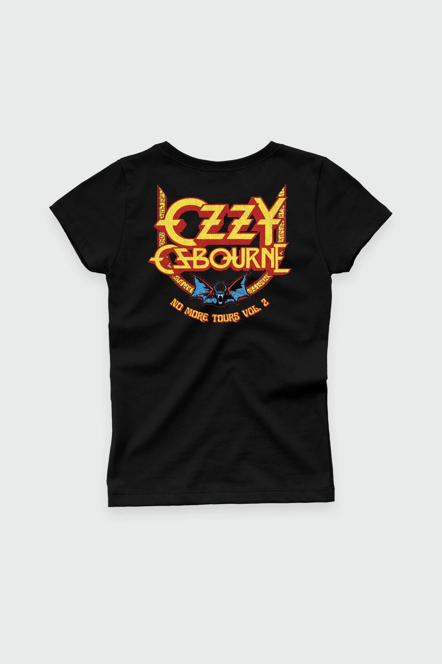 Camiseta Manga Curta Feminina Ozzy Osbourne Bat Circle