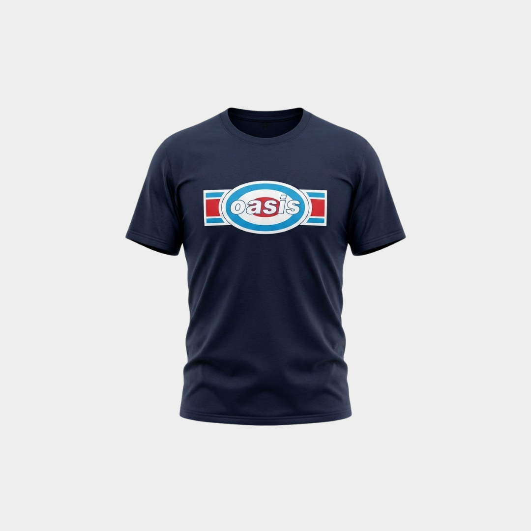 Camiseta Oasis Logo Marinho
