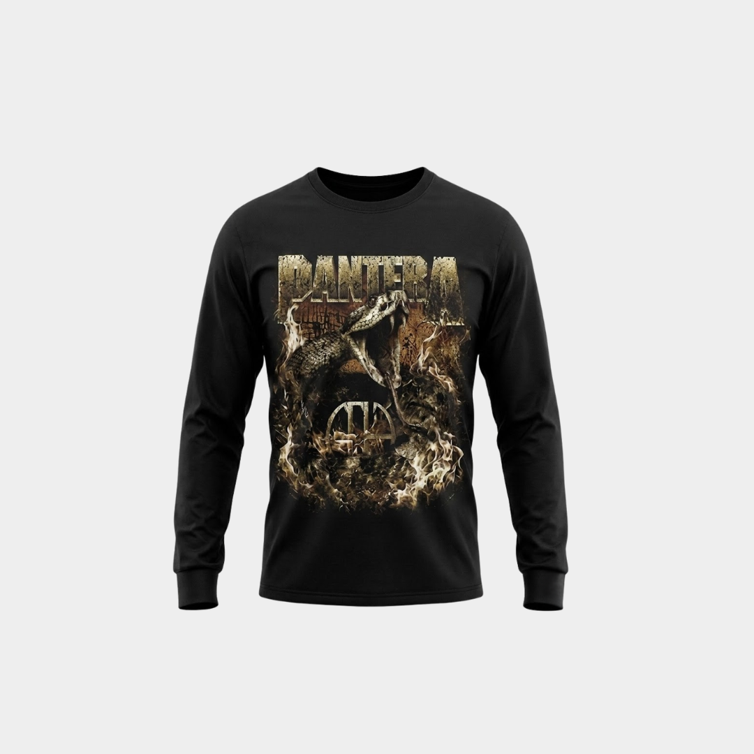 Camiseta Manga Longa Pantera World Domination Tour 1999