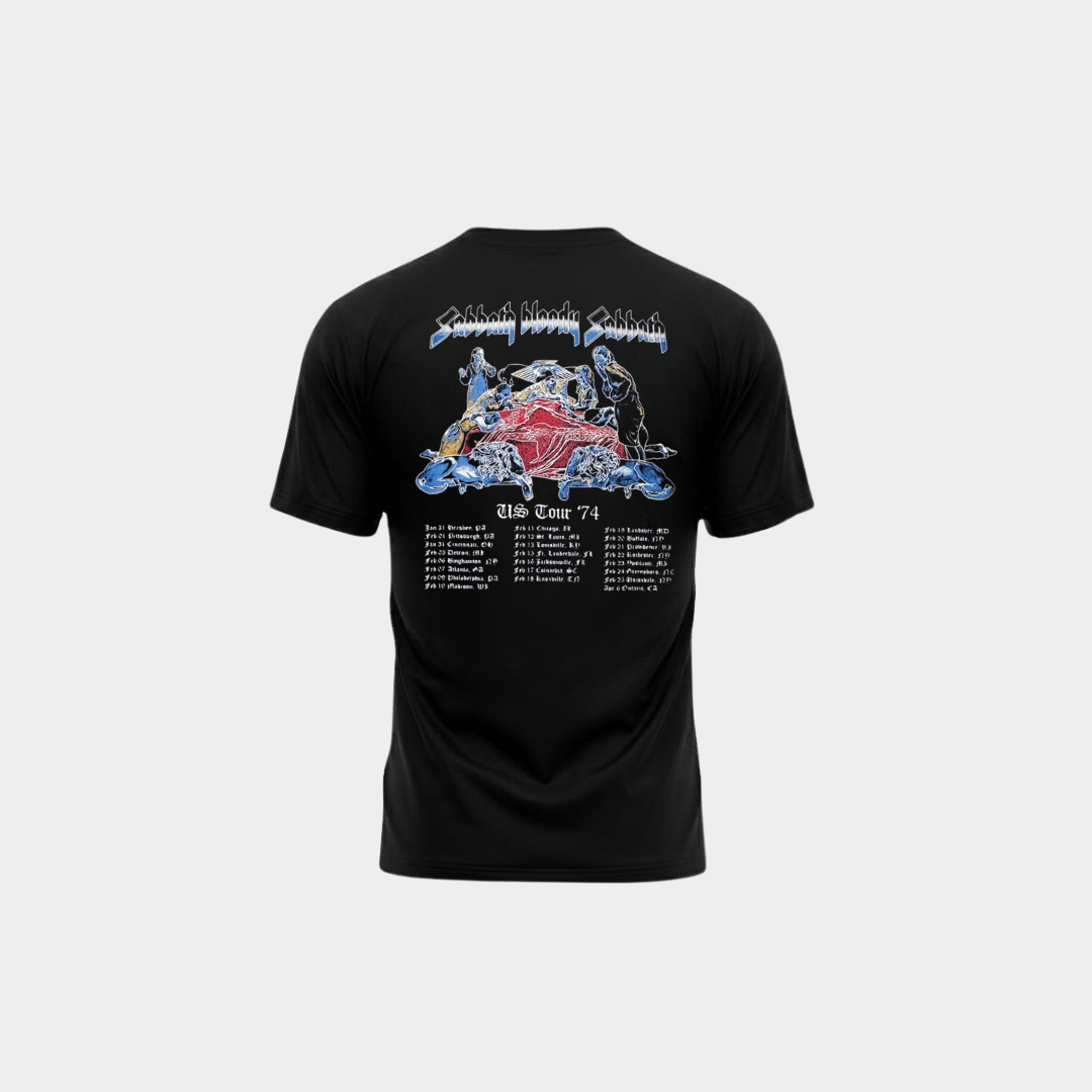 Camiseta Black Sabbath US Tour 74