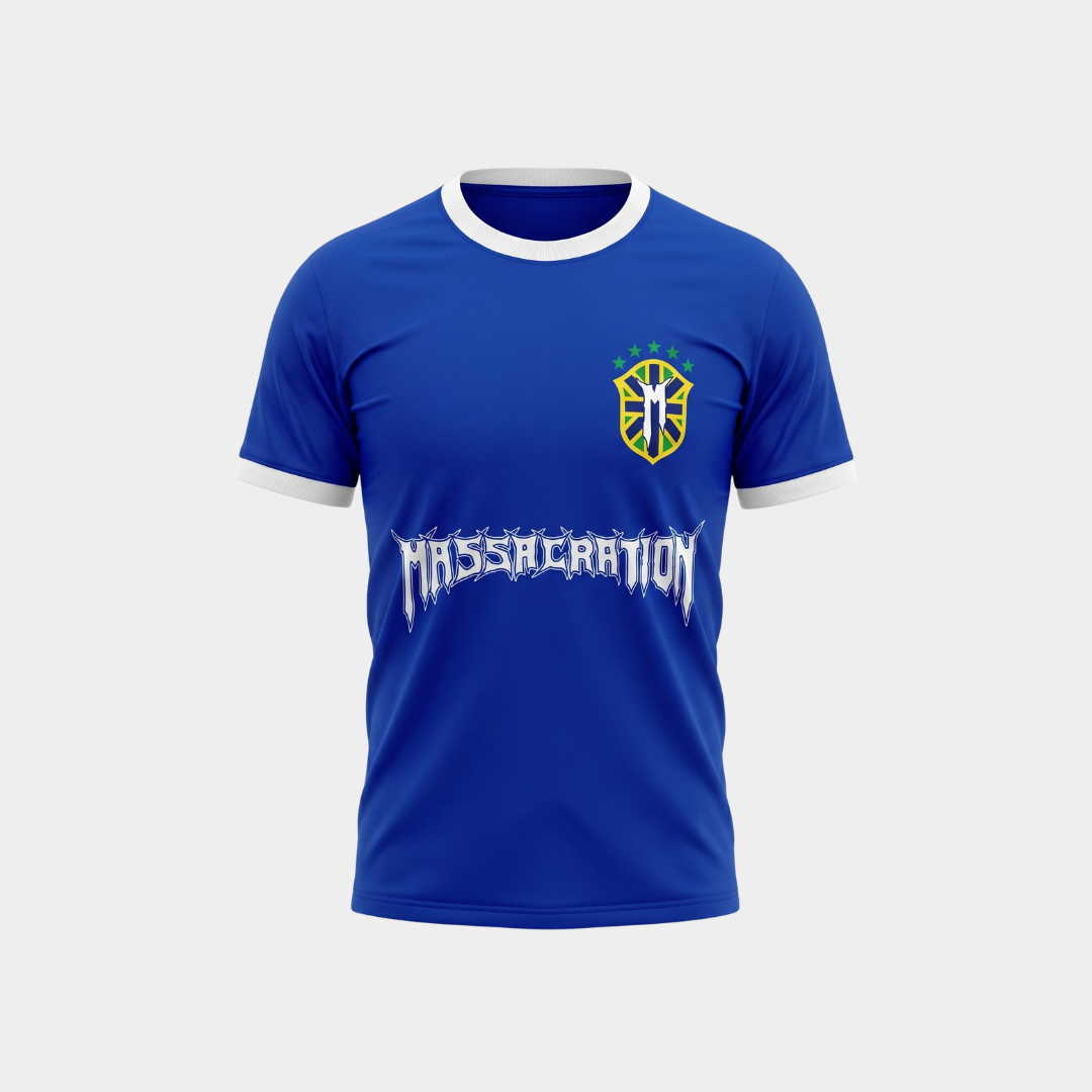 Camiseta Massacration Brasil Azul