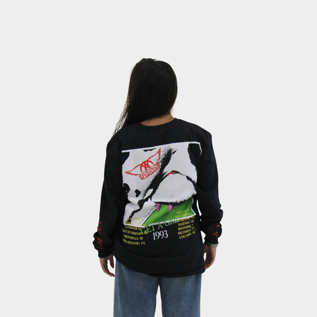 Camiseta Manga Longa Aerosmith Get a Grip Preta