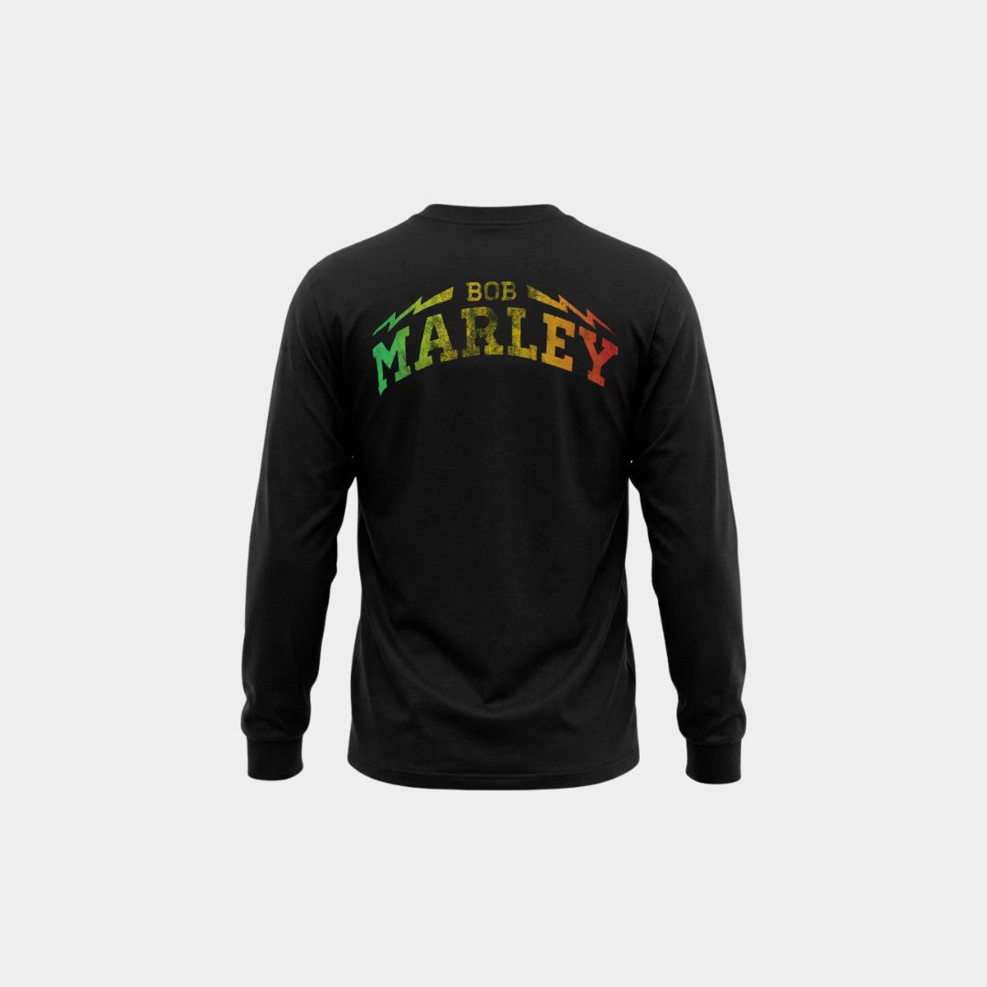 Camiseta Manga Longa Bob Marley Rasta