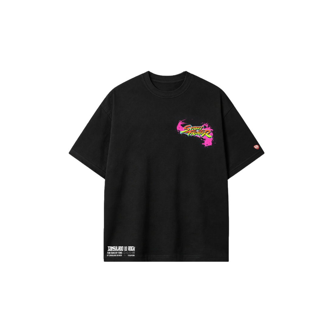 Camiseta Oversized Street Fighter Cammy